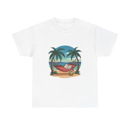 🌴 Tropical Hammock Unisex T-Shirt – Relaxed Fit Beach Tee for Travel, Summer & Everyday Vibes 🌞