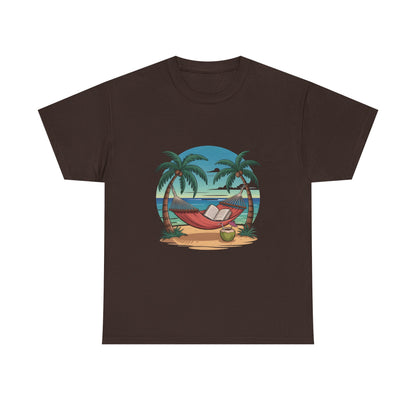 🌴 Tropical Hammock Unisex T-Shirt – Relaxed Fit Beach Tee for Travel, Summer & Everyday Vibes 🌞