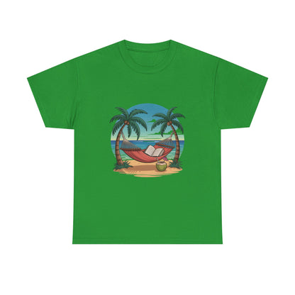 🌴 Tropical Hammock Unisex T-Shirt – Relaxed Fit Beach Tee for Travel, Summer & Everyday Vibes 🌞