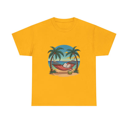 🌴 Tropical Hammock Unisex T-Shirt – Relaxed Fit Beach Tee for Travel, Summer & Everyday Vibes 🌞