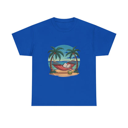 🌴 Tropical Hammock Unisex T-Shirt – Relaxed Fit Beach Tee for Travel, Summer & Everyday Vibes 🌞