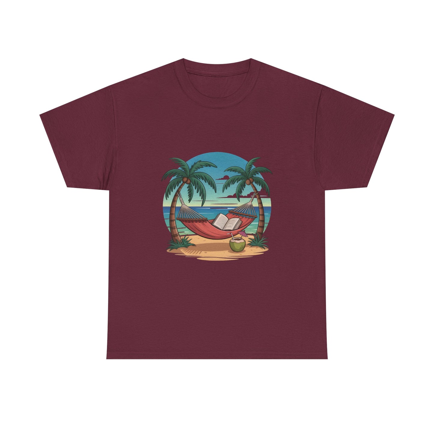 🌴 Tropical Hammock Unisex T-Shirt – Relaxed Fit Beach Tee for Travel, Summer & Everyday Vibes 🌞