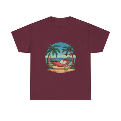 🌴 Tropical Hammock Unisex T-Shirt – Relaxed Fit Beach Tee for Travel, Summer & Everyday Vibes 🌞