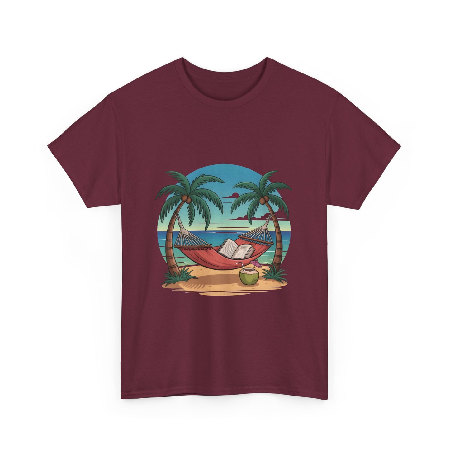🌴 Tropical Hammock Unisex T-Shirt – Relaxed Fit Beach Tee for Travel, Summer & Everyday Vibes 🌞