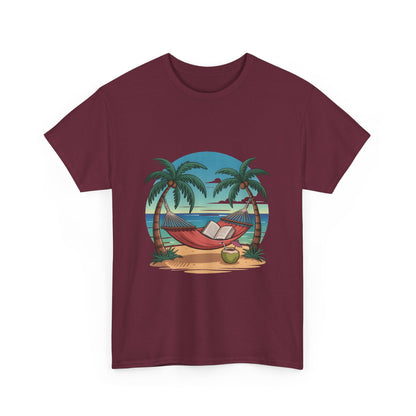 🌴 Tropical Hammock Unisex T-Shirt – Relaxed Fit Beach Tee for Travel, Summer & Everyday Vibes 🌞